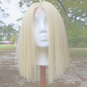 MANE CONCEPT TRILL 13A HD PRE COLORED TROC215 613 BLONDE STRAIGHT BOB 12